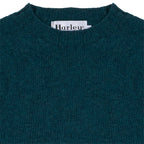 Sweater Harley of Scotland Sweater Harley Hombre Tempest, detalle del cuello y etiqueta