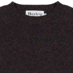 Sweater Harley of Scotland Sweater Harley Hombre Volcano, detalle del cuello y etiqueta