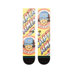 Calcetines Stance No Cavities Yellow, par de calcetines, vista frontal plana