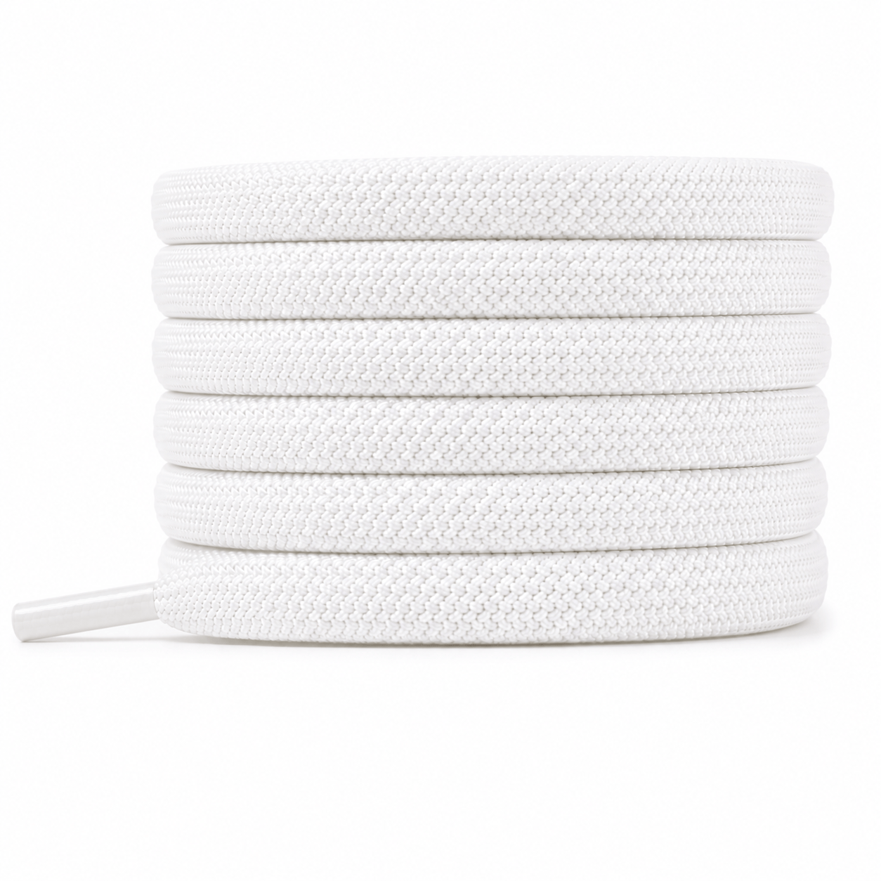 cuidado Rumbos Cordon Elasticado White, detalle del cordón enrollado