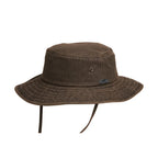 Sombreros Conner Hats Dusty Road Aussie Waterproof Cotton Hat Café, vista de perfil del sombrero