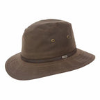 Sombreros Conner Hats Portland Waxed Cotton Rain Hat Café, vista de perfil