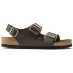 Sandalias Birkenstock Milano Dark Brown, perfil lateral
