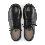 Zapatos Birkenstock Jaren Hydrophobic Natural Leather Black, vista cenital del par