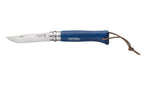 Cuchillo Opinel N°8 Trekking azul con funda - vista 6, cuchillo cerrado, vista completa