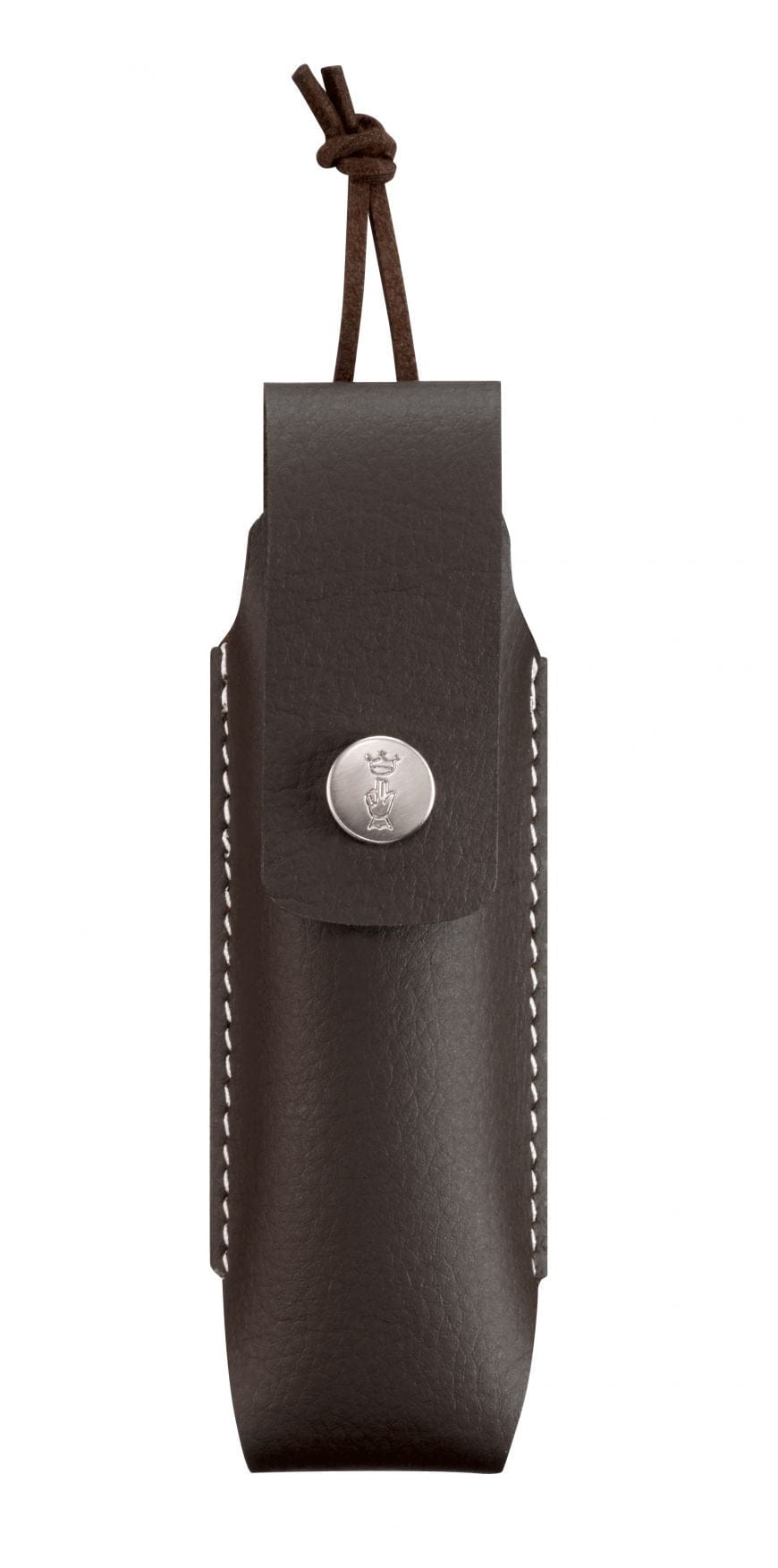 Cuchillo Opinel N°8 Trekking azul con funda - vista 7, detalle de la funda de cuero