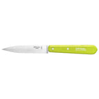 Cocina Opinel CUCHILLO DE COCINA N°112 VERDE CLARO, vista lateral del cuchillo abierto