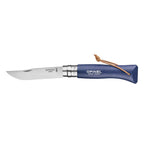 Cuchillo Opinel Trekking N°8 Azul - vista 1, vista abierta de la hoja