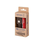 Cuchillo Opinel N°8 Trekking rojo con funda - vista 4, empaque del producto