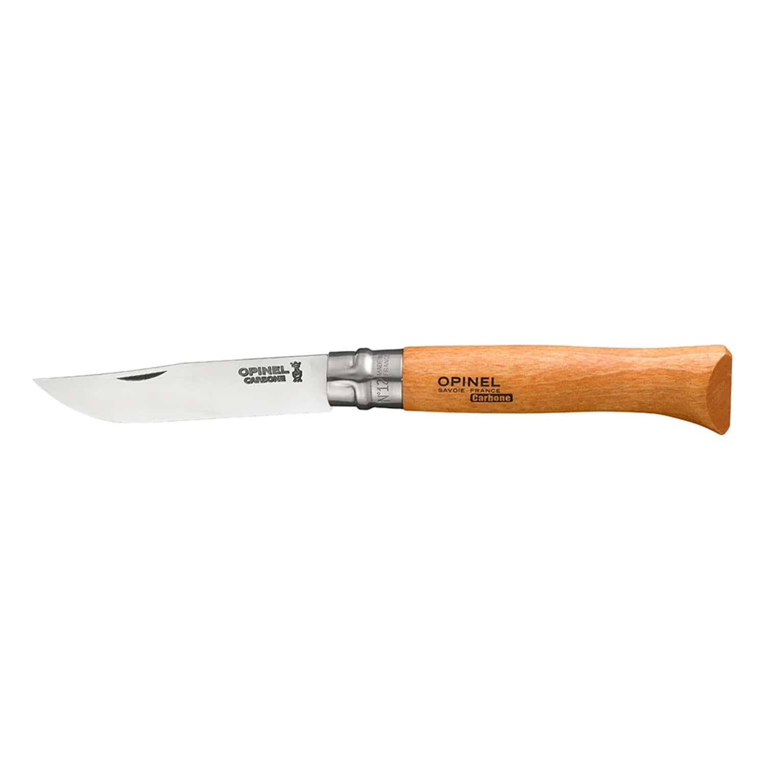 Cuchillo Opinel N°12 Carbon Steel - vista 1, vista abierta de la hoja