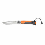 Cuchillo Opinel N°08 Outdoor Naranjo - vista 1, cuchillo abierto, vista completa