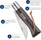 Cuchillo Opinel Trekking N°8 Negro - vista 4, detalle de las características del cuchillo