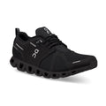 Zapatillas On Running Cloud 5 Waterproof W All Black, vista principal, perfil en ángulo
