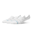 Calcetines Stance VITAL NO SHOW 3PK WHITE L, trío de calcetines en perfil
