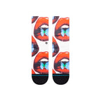 Calcetines Stance Swalloww Off White, par de pie vista frontal (2)