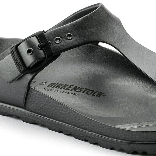 Sandalias Birkenstock Gizeh EVA Metallic Anthracite, detalle del material