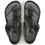 Sandalias Birkenstock Gizeh EVA Metallic Anthracite, vista cenital del par