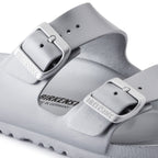 Sandalias Birkenstock Arizona Eva Metallic Silver, detalle del material