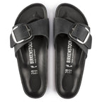 Sandalias Birkenstock Madrid Big Buckle Black, vista cenital
