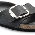 Sandalias Birkenstock Madrid Big Buckle Black, detalle del material