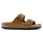 Sandalias Birkenstock Arizona Suede Mink Soft, perfil lateral