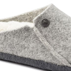 Pantuflas Birkenstock Zermatt Sheepskin Light Gray, detalle del material 1