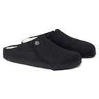 Pantuflas Birkenstock Zermatt Sheepskin Anthracite, par completo en tres cuartos