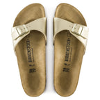 Sandalias Birkenstock Madrid Gold, vista cenital del par