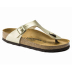 Sandalias Birkenstock Gizeh Gold, perfil lateral