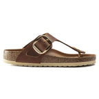 Sandalias Birkenstock Gizeh Big Buckle Cognac, perfil lateral (2)