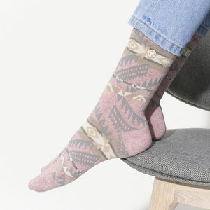 Ethno Linen Soft Pink Mujer