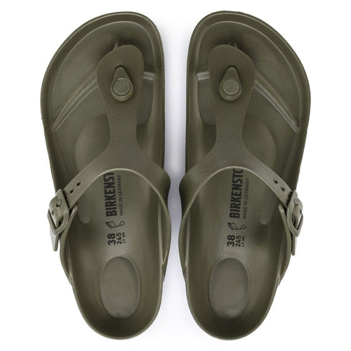 Sandalias Birkenstock Gizeh EVA Khaki, vista cenital