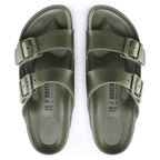 Sandalias Birkenstock Arizona Eva Khaki, vista cenital del par
