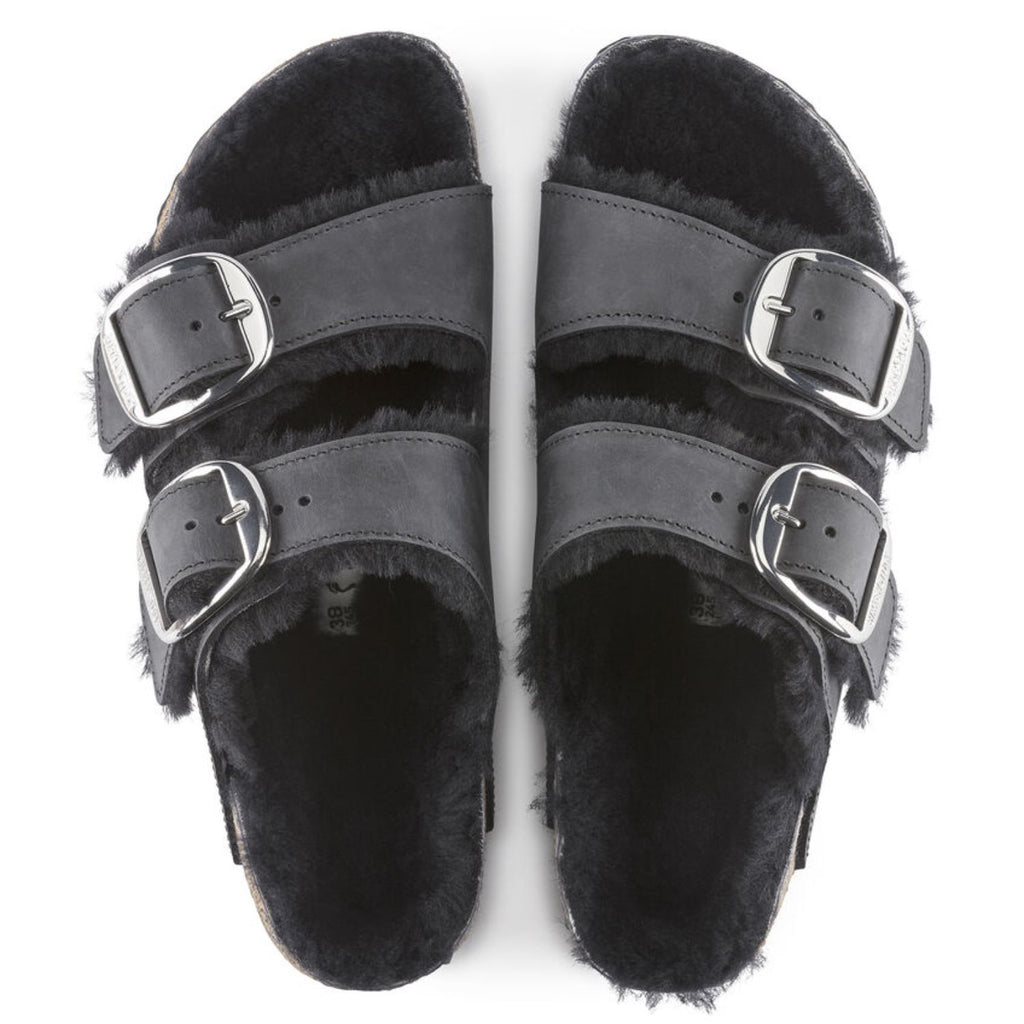 Arizona Sheepskin Big Buckle Black (6590159880263)