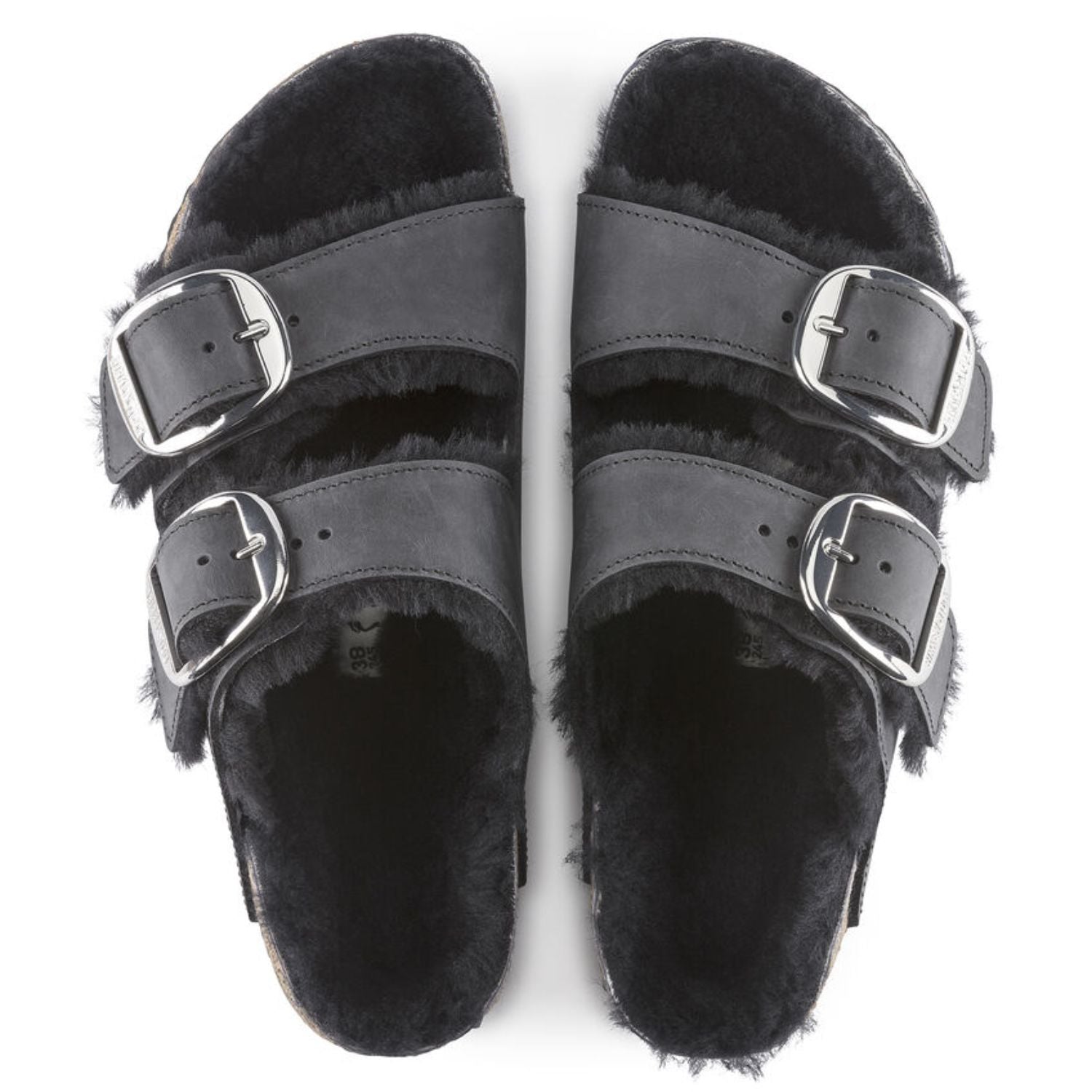 Arizona Sheepskin Big Buckle Black (6590159880263)