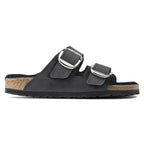 Sandalias Birkenstock Arizona Sheepskin Big Buckle Black, perfil lateral (2)