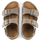Sandalias Birkenstock Milano Kids Stone, vista cenital del par