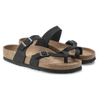 Sandalias Birkenstock Mayari Vegan black, par completo en tres cuartos