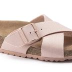 Sandalias Birkenstock Siena Vegan Pink Soft, detalle del material