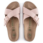 Sandalias Birkenstock Siena Vegan Pink Soft, vista cenital del par