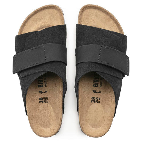 Sandalias Birkenstock Kyoto Black, vista cenital del par