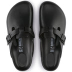 Zuecos Birkenstock Boston Eva Black, vista cenital del par