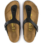 Sandalias Birkenstock Gizeh Black, vista cenital