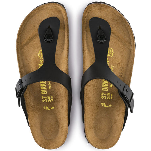 Sandalias Birkenstock Gizeh Black, vista cenital