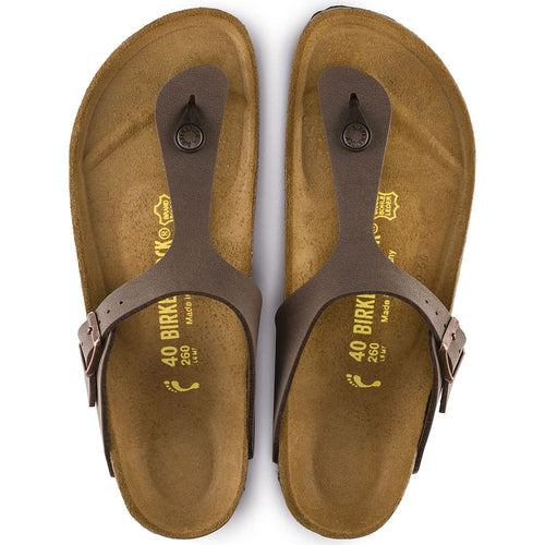 Sandalias Birkenstock Gizeh Mocha, vista cenital