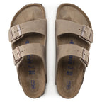 Sandalias Birkenstock Arizona Oiled Tabacco Brown Soft, vista cenital del par