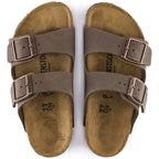 Sandalias Birkenstock Arizona Kids Mocha, vista cenital del par