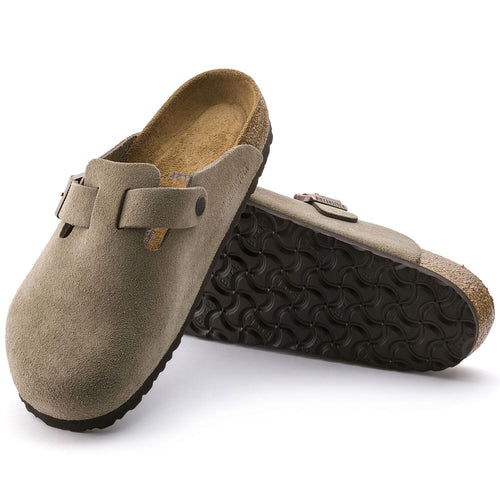Zuecos Birkenstock Boston Taupe Soft, detalle de la suela