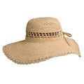 Sombreros Conner Hats Amy Summer Womens Raffia Hat, perfil lateral