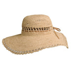 Sombreros Conner Hats Amy Summer Womens Raffia Hat, perfil lateral